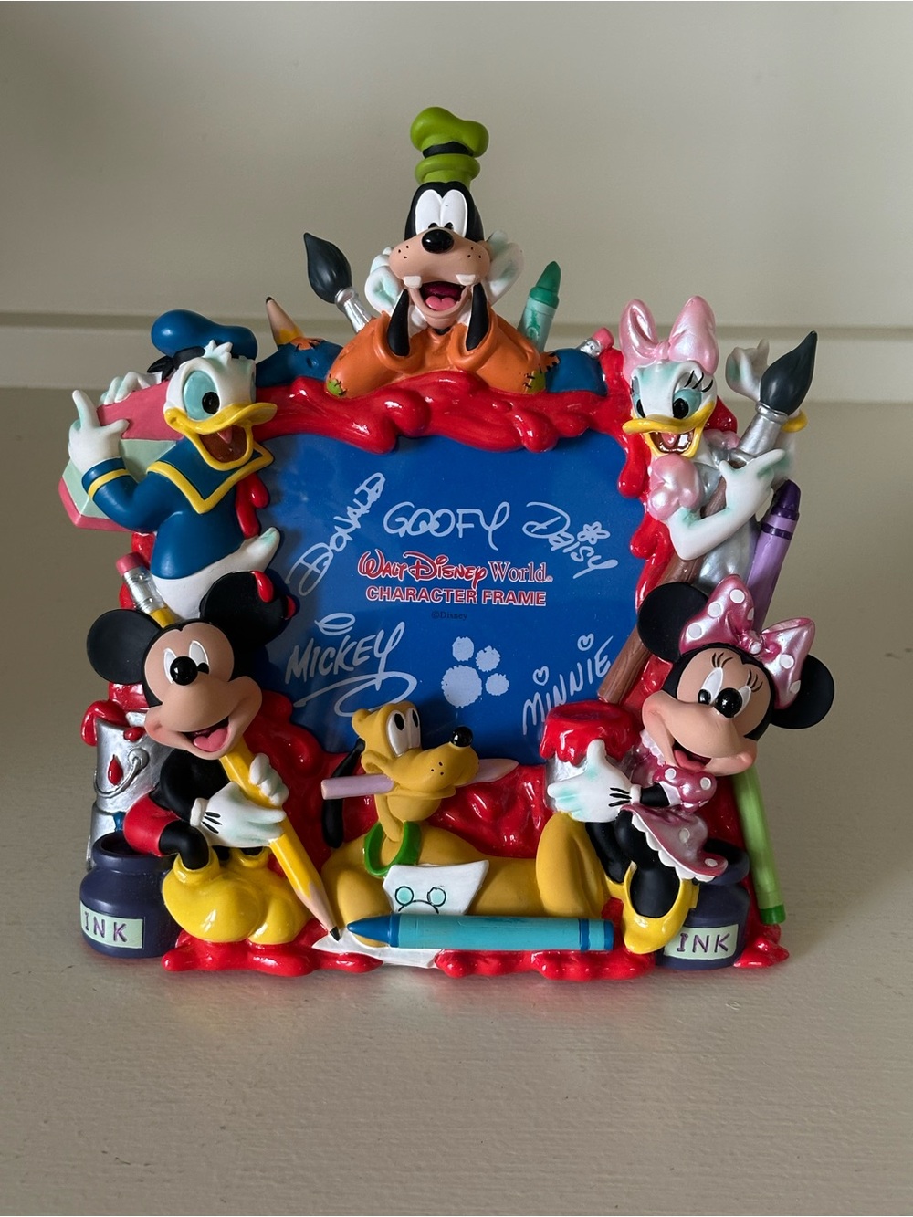 Disney Parks Mickey Mouse & Friends Character 3D Art Themed Frame